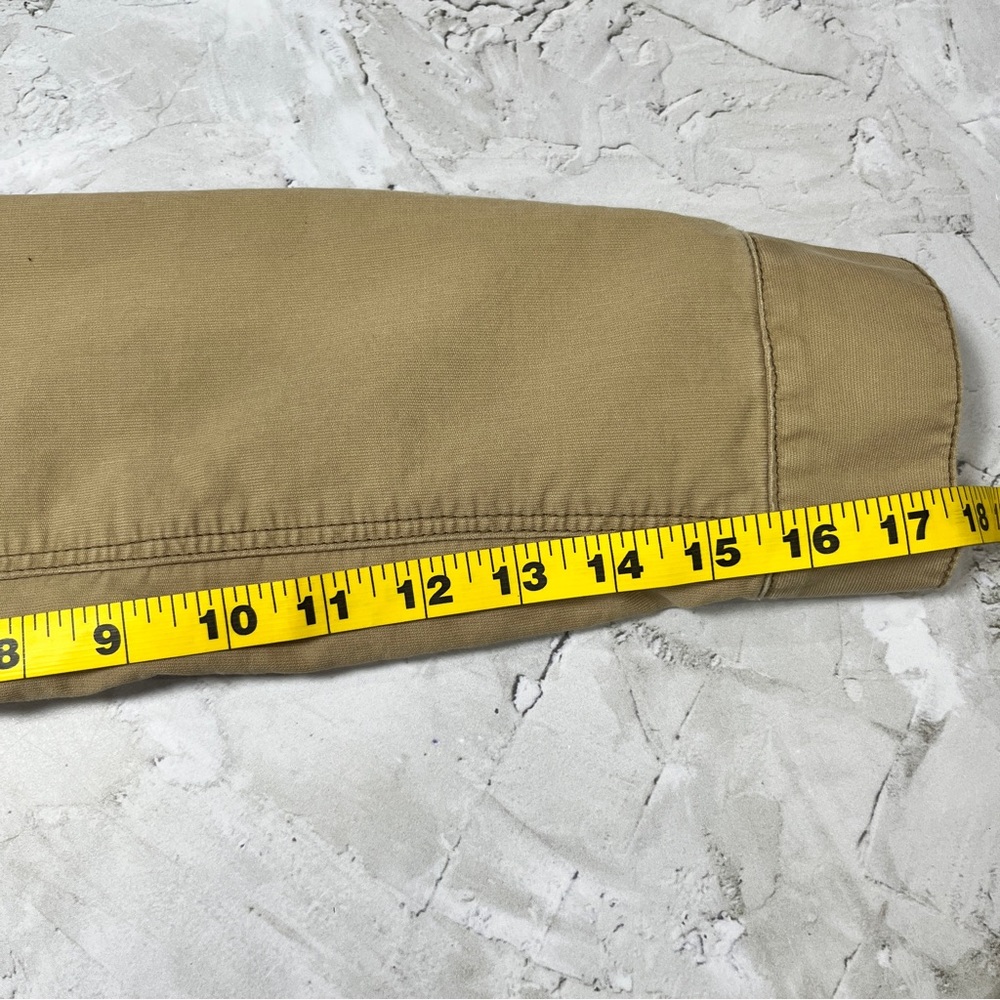 Khaki Tan Utility Cargo Field Jacket Size Medium G1 Basic Goods - Picture 13 of 15